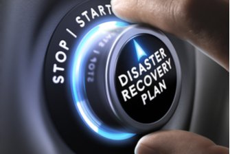 disaster recovery plan button switched to start