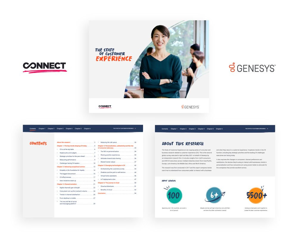 Connect & Genesys The state of customer experience Whitepaper previews