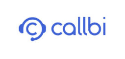 Callbi logo with a blue headset icon and modern typography