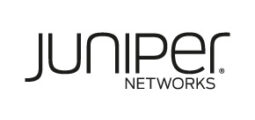 Juniper Networks logo with sleek black text in modern sans-serif fon