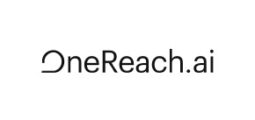 OneReach.ai logo with stylized black text and a unique curved 'O'